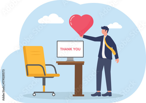 illustration of appreciation, satisfaction, and gratitude for good performance
