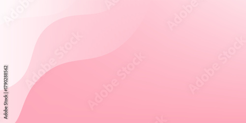 Abstract white-pink curve background, pink dynamic wallpaper with wave shapes. Template banner background for beauty products, sales, ads, pages, events, web, and others