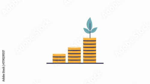 Investment growth trends business environment infographic corporate strategies overview of financial advancement