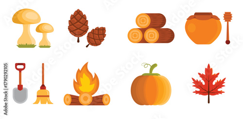 fall elements icon 