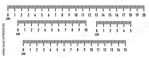 mark up for rulers vector