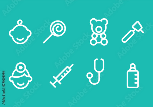 pediatrician icon vector