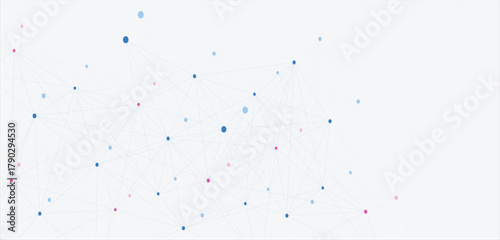 abstract minimal geometric with connecting dots and lines