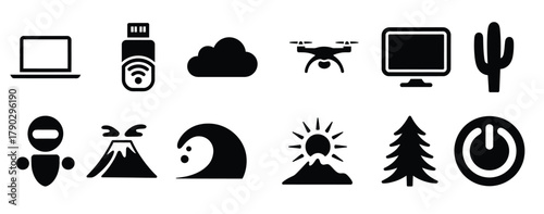 diverse pack showcasing technology nature and creative