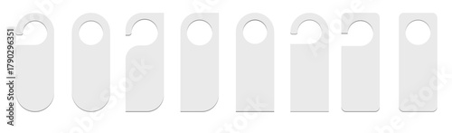 door hanger vector illustration