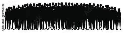 multiethnic group of people isolated on white background