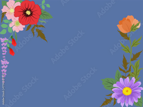 Retro flowers seamless patterns collection for nursery textile prints, apparel, wallpaper, bedding, stationery, wrapping paper, digital paper, backgrounds. Spring theme. 