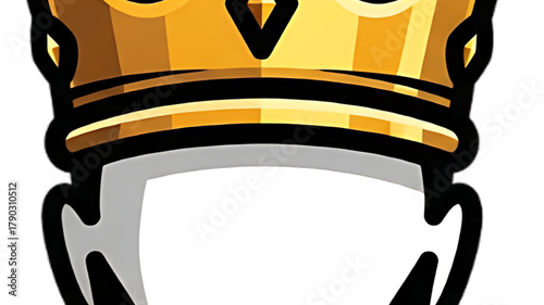 Majestic golden crown symbolizing power, royalty, and ultimate victory.