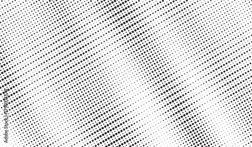 Retro grunge overlay halftone dot pixel pattern backdrop, gradient texture and digital technology background in pop art comic style. Distressed halftone dotted banner frame for social media business.