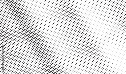 Retro grunge overlay halftone dot pixel pattern backdrop, gradient texture and digital technology background in pop art comic style. Distressed halftone dotted banner frame for social media business.