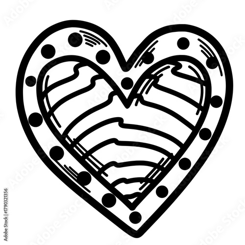 Heart Line Art
