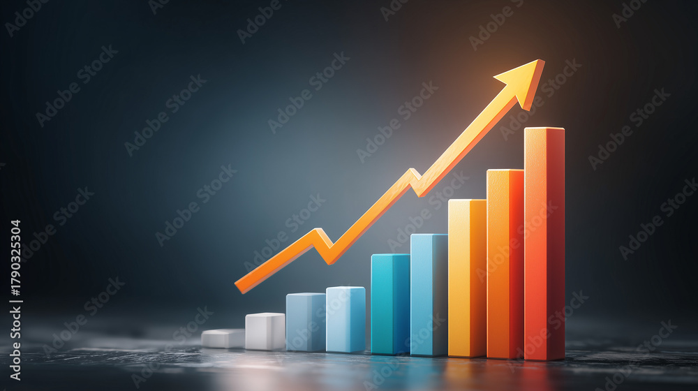 © rafaelnlins - Gráfico ascendente ilustrado representando forte desempenho empresarial, melhora econômica e avanço financeiro. Ideal para apresentações corporativas, projetos de fintech e materiais de marketing © rafaelnlins - Gráfico ascendente ilustrado representando forte desempenho empresarial, melhora econômica e avanço financeiro. Ideal para apresentações corporativas, projetos de fintech e materiais de marketing