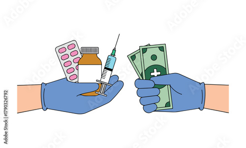 Healthcare costs and medicine transaction payment