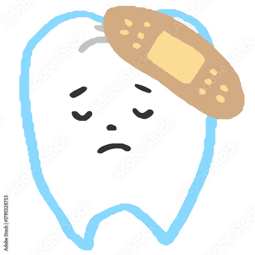 怪我をしている歯