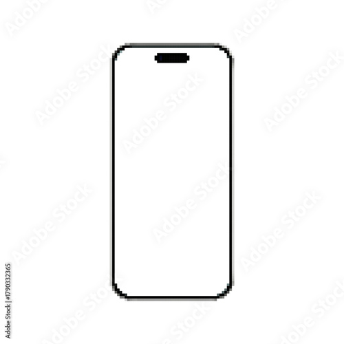 Modern Mobile Phone Outlined for App and UI Mockups