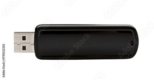 Usb flash drive on the white background