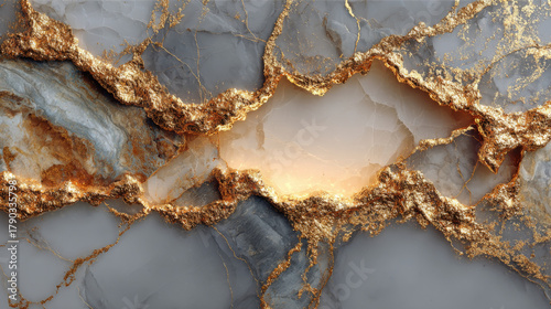 Luxurious marble and gold texture with clean, minimal composition, showcasing elegance and sophistication