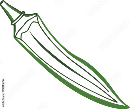 okra vector art
