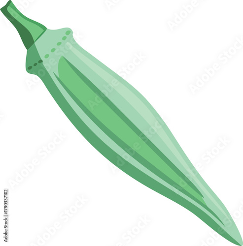 okra vector art
