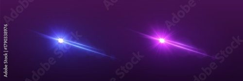 Magic lights lights, star burst and reflection effect