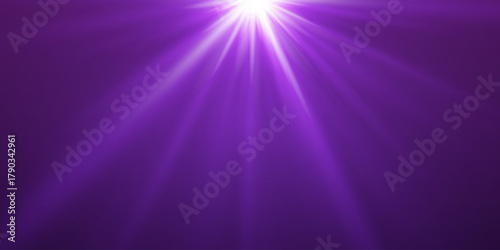 Shining purple light rays. Vector illustration