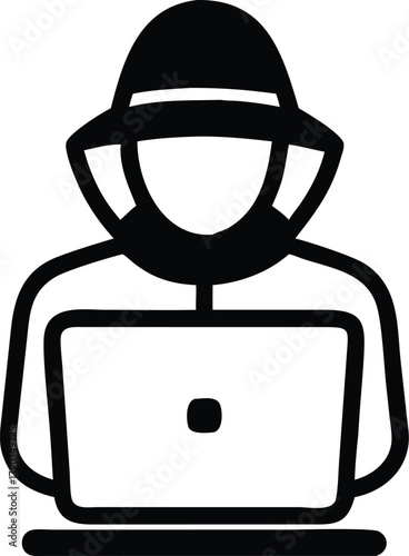 silhouette of a hacker