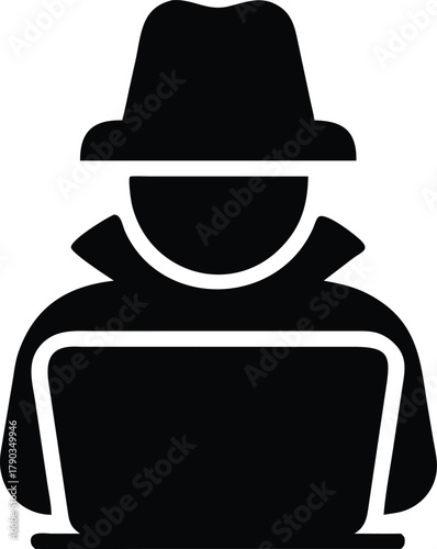 silhouette of a hacker