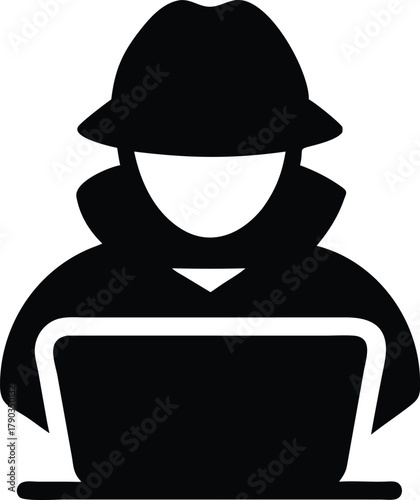 silhouette of a hacker