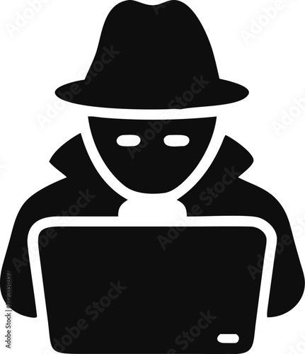 silhouette of a hacker