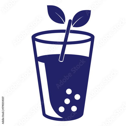 Blueberry Juice Silhouette
