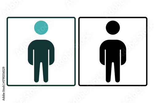 Solid person icon symbolizing individual role, participation, and solidarity. Editable vector suitable for profiles, teams, and collaborative designs