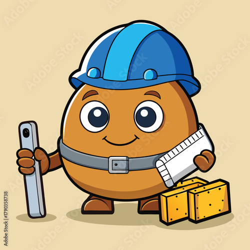 a meticulous sapodilla cartoon