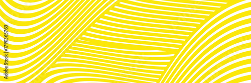 Yellow and white pasta background, abstract geometric pattern of spaghetti. modern illustration.