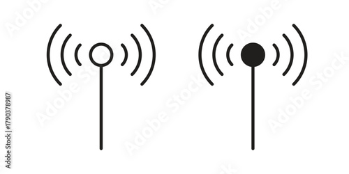 Cellular icon vector with glyph style. Stroke liner icons