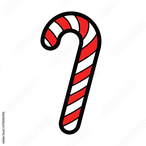 Christmas Candy Cane Illustration