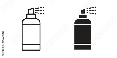deodorant icon vector with glyph style. Stroke liner icons