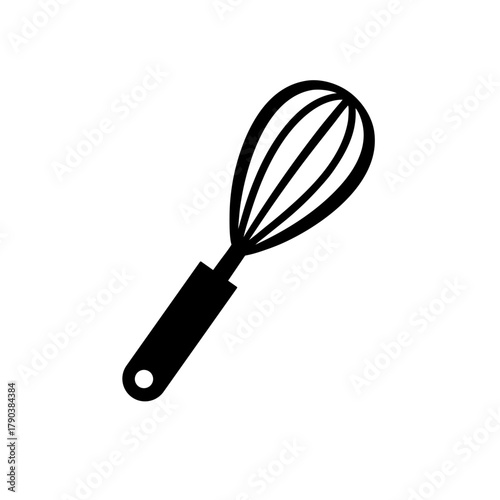 Minimal Tea Whisk Traditional Japanese Matcha Tool Icon Line Art Vector illustration