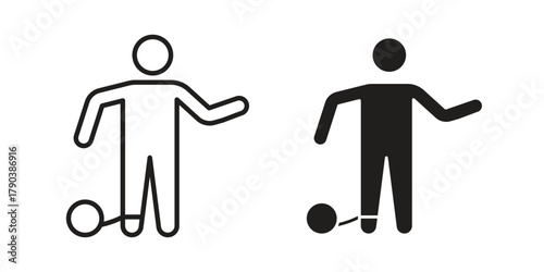 Escape icon vector with glyph style. Stroke liner icons