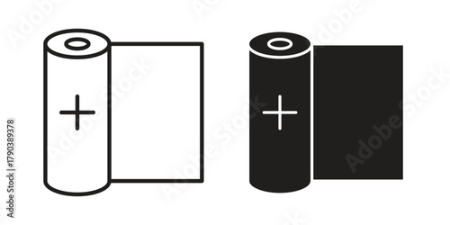 Gauze icon vector with glyph style. Stroke liner icons