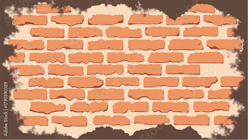 Brick wall background. Brick wall texture for urban interiors, vintage design, and exterior decor. 