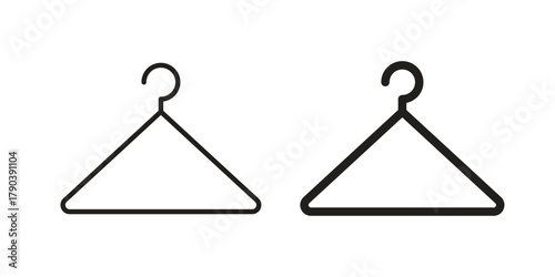 Hanger icon vector with glyph style. Stroke liner icons