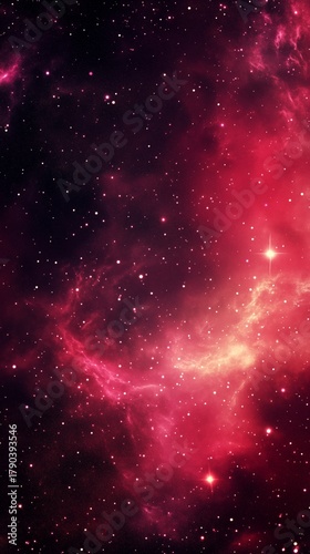 Stunning View of a Nebula Filled With Stars Against a Dark Cosmic Background