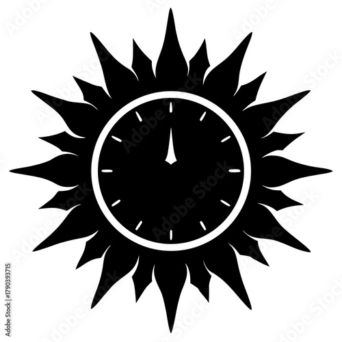 sun icon vector illustration