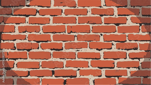 Brick wall background. Brick wall texture for urban interiors, vintage design, and exterior decor. 
