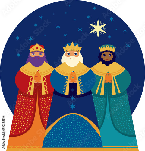 Three Wise Men Characters for Epiphany celebration