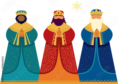 Three Wise Men Characters for Epiphany celebration