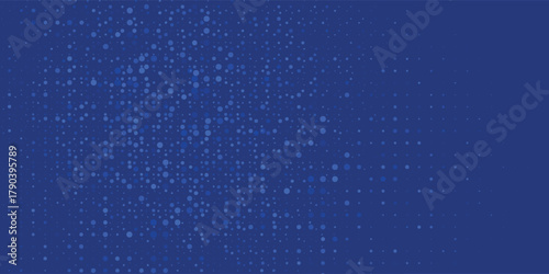 Blue pixel background. Abstract digital pattern with square elements grid. Futuristic dotted mesh with gradient effect. Geometric minimal digital design.