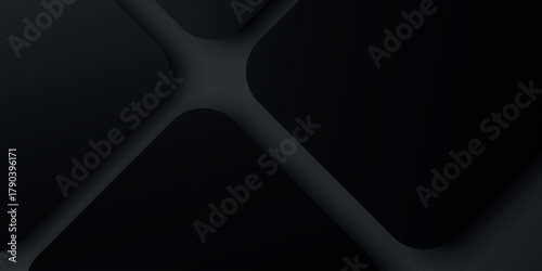 Dark abstract background with modern black square pattern. Simple and elegant 3D style background concept for covers, brochures, presentations, websites and certificates. VOL. 4