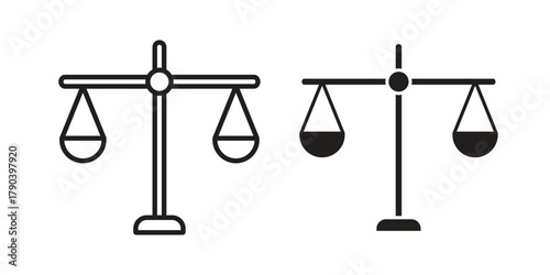 Moral icon vector with glyph style. Stroke liner icons