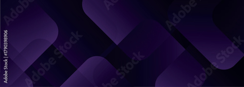 Abstract dark purple background with modern overlapping geometric shapes decoration. Minimalist background concept for banners, ads and websites. Vol. 4